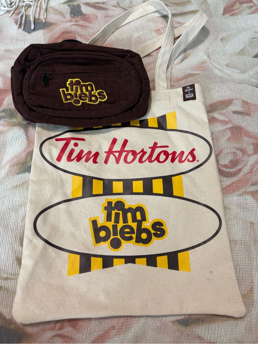 Tim Biebs Waist Pack and Canvas Tote Set